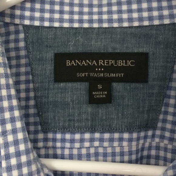 Banana Republic Factory Gingham Shirt - Picture 2 of 3